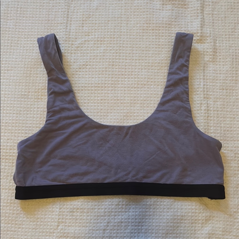 MeUndies Purple and Black Sports Bra